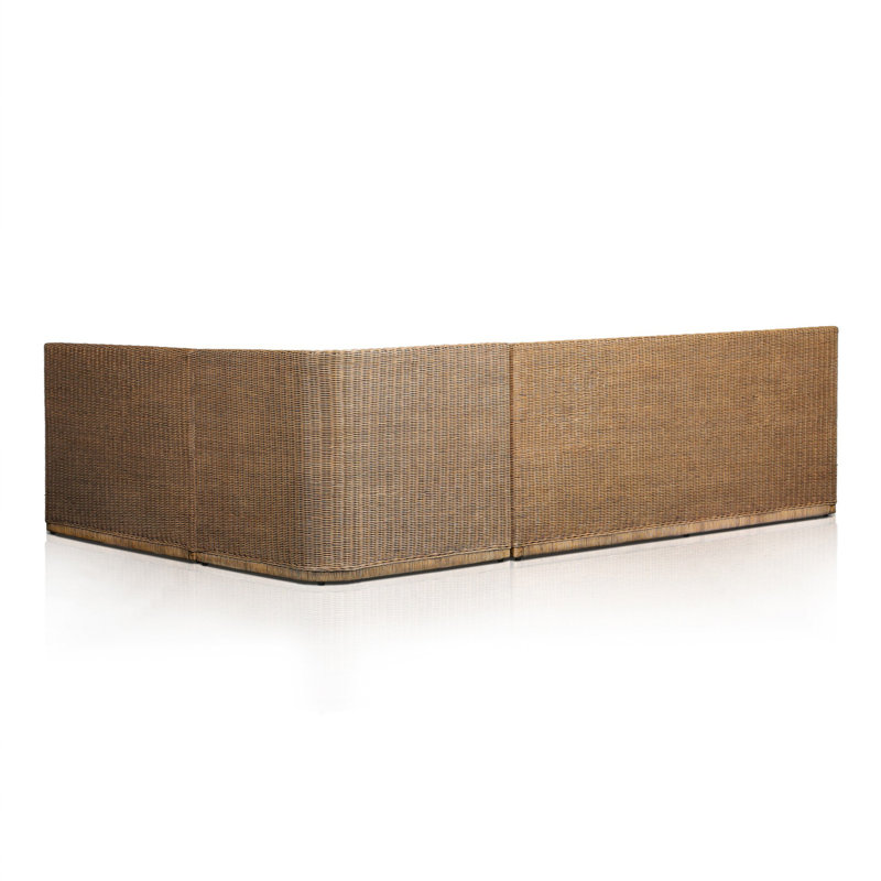 Senna L-Shape Dining Banquette, 32.5" H x 106.25" W x 83.25" D, Right Hand Facing