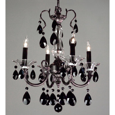 Style bougie classique/traditionnel 4 lumières lustre Via Lombardi