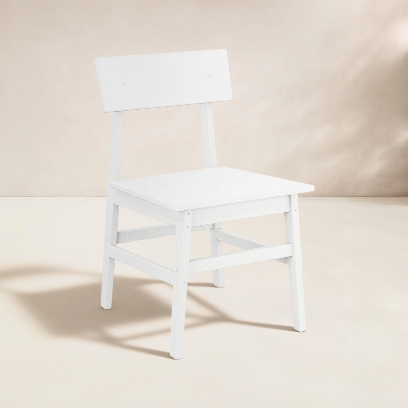 Patio Side Chair, White