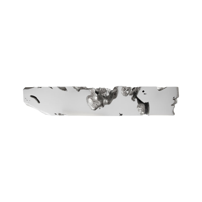 Silver Leaf Handcrafted 80" Resin Console Table with Storage