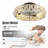 19.6''Handwoven Boho Ceiling Fan with Light,Rattan Caged Ceiling Fans with Lights and Remote Control Flush Mount Low Profile Enclosed 6 Speeds Fandelier for Bedroom,Living Room,Dining Room(4 E26 Bulbs Included)