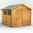 Powersheds 10 x 8ft Timber Overlap Garden Shed, Double Doors
