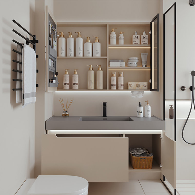 Light luxury simple style bathroom cabinet