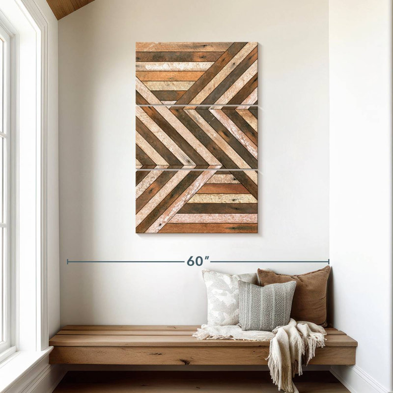 Bois antique, H 45 po x l 28 po