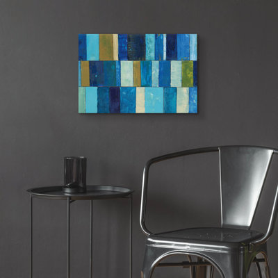  «Boardwalk 2» par Cheryl Warrick, art mural en verre acrylique, 24 po x 16 po