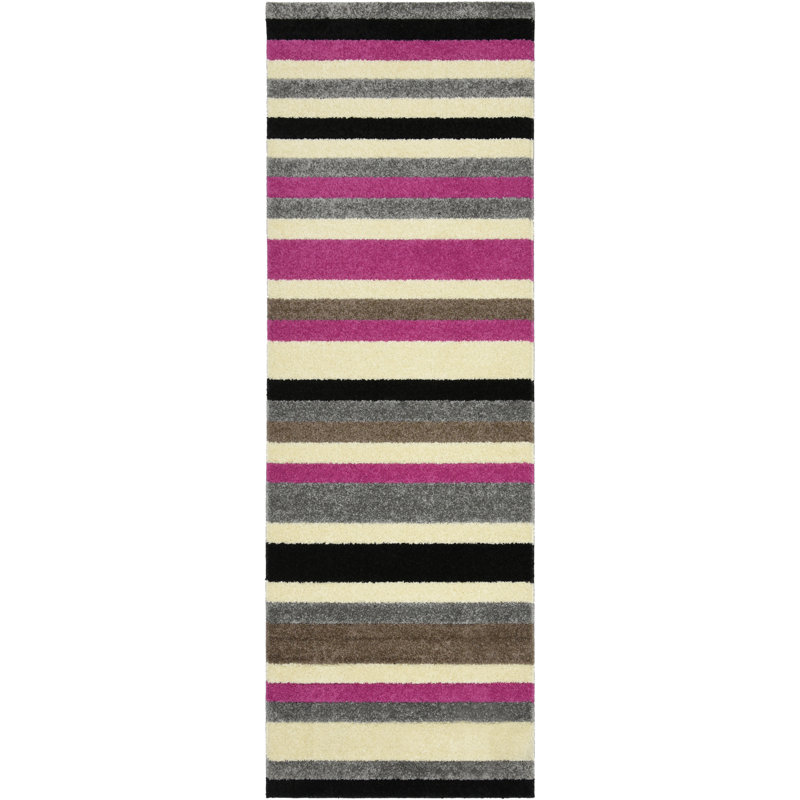 Hyatt Striped Area Rug, Runner 66 x 200cm