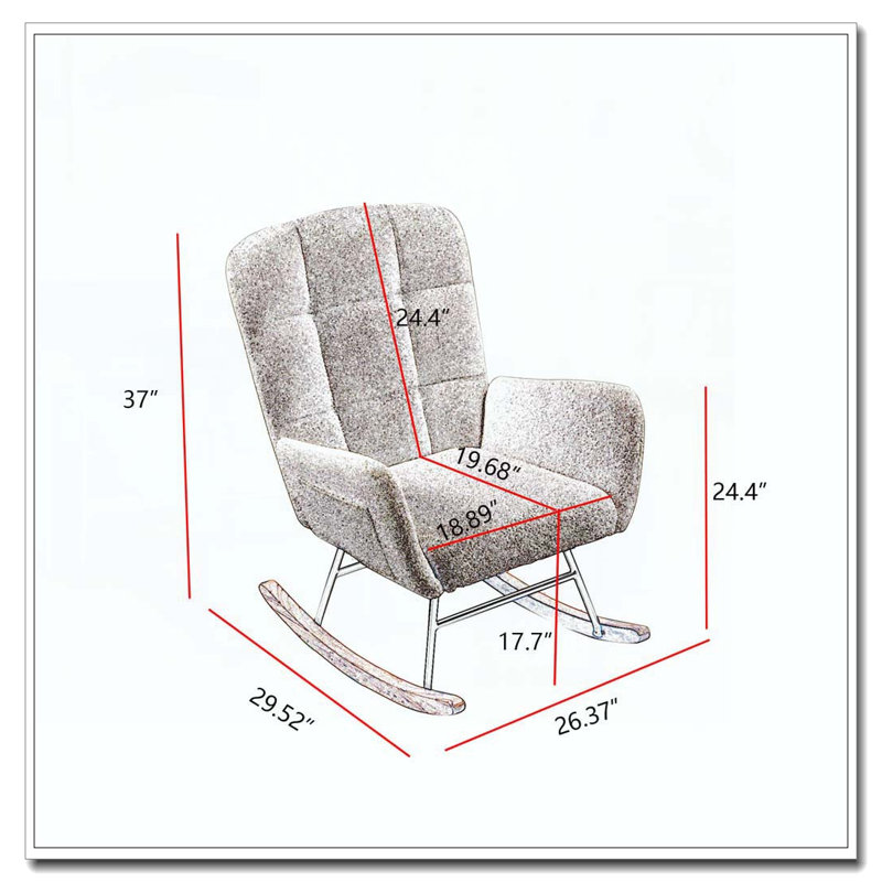 Fauteuil à bascule Teddy