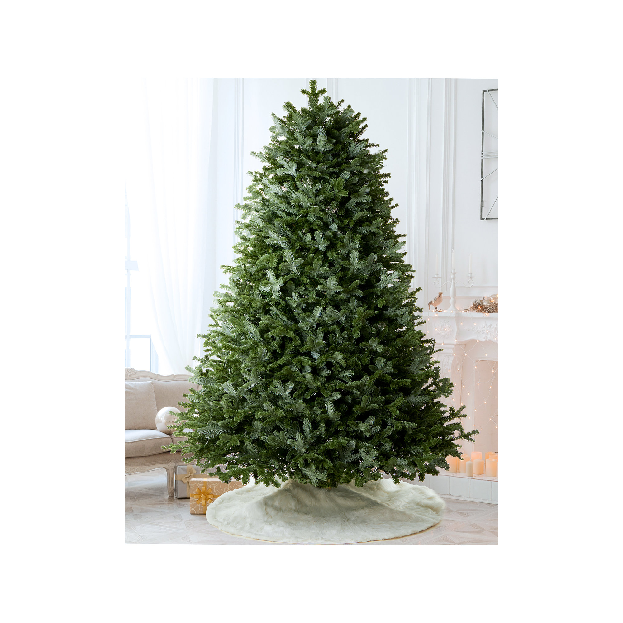 Pre-lit Fraser Fir Christmas Tree, 7.5'