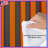 Orange Vertical Stripes Comforter-123586702
