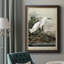 «Snowy Heron», peinture sur toile encadrée-1703906544