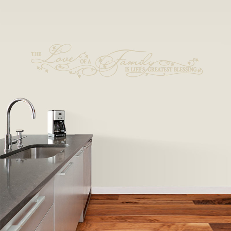 Text & Numbers Non-Wall Damaging Wall Decal, Beige