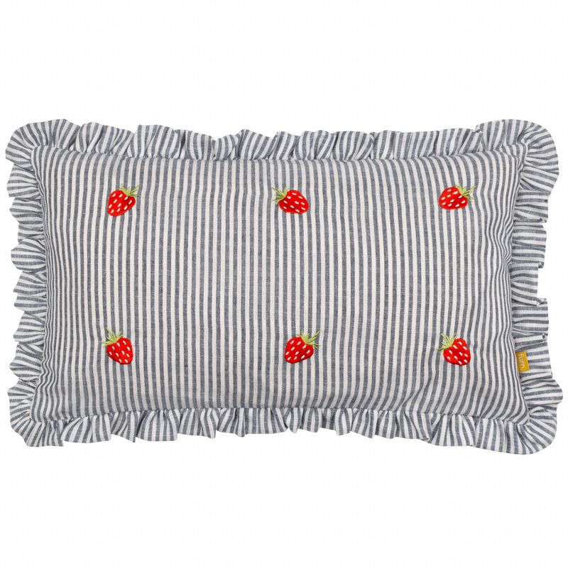Les Fruites Striped Rectangular Cushion, Polyester