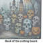 Grande planche à découper en verre Calaveras Sugar Skulls Spooky Halloween