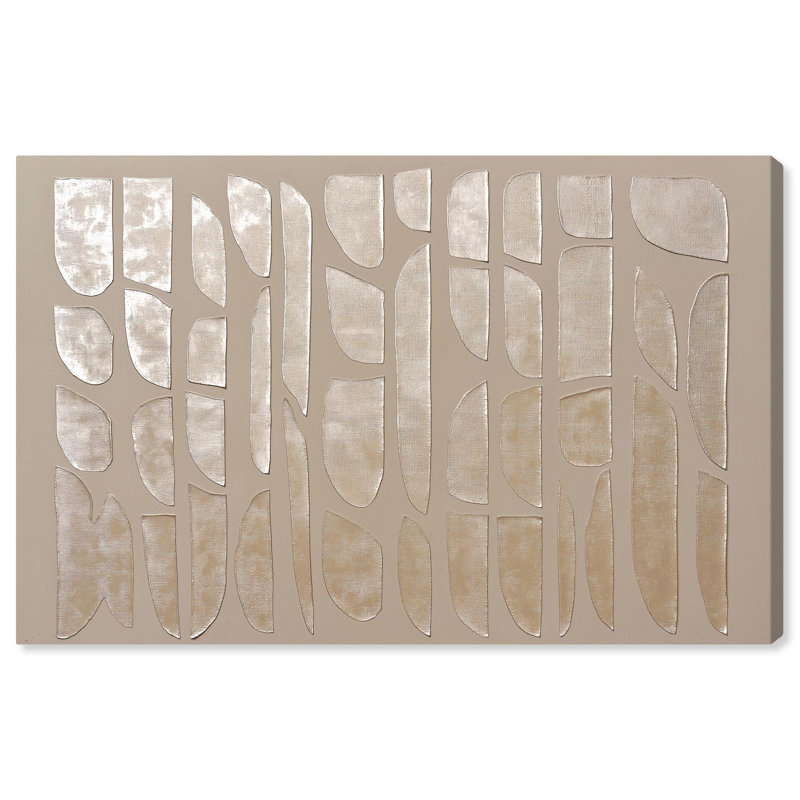 «Textured Tiles Canvas Textured Abstract» par , Toile tendue, H 24 po x l 36 po