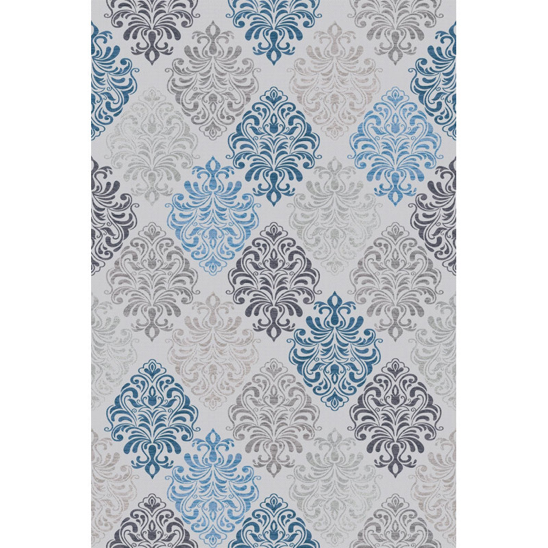 Premium Woven Area Rug, 5.9 x 9.2 Feet | 100% Polyester, 650 g/m² | Antibacterial, Non-Slip PVC Dot Underside, 0.3 in Pile Height | Machine Washable, 3D Digital Printing | Perfect for Living Room & Bedroom Decor
