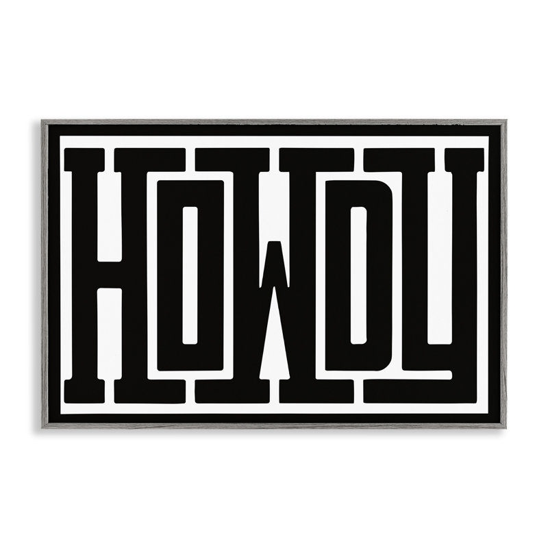 Giclée sur fond blanc "Bold" Howdy Greeting, H 16 po x l 24 po, Estampe numérique encadrée blanc bord de mer