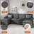 Rezarta 110" Upholster Modular Sectional Couch-1493237768
