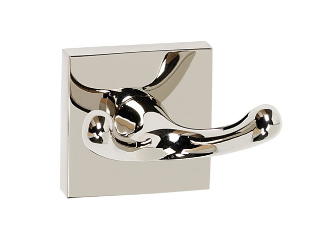 Double Robe Hook, Polished Nickel
