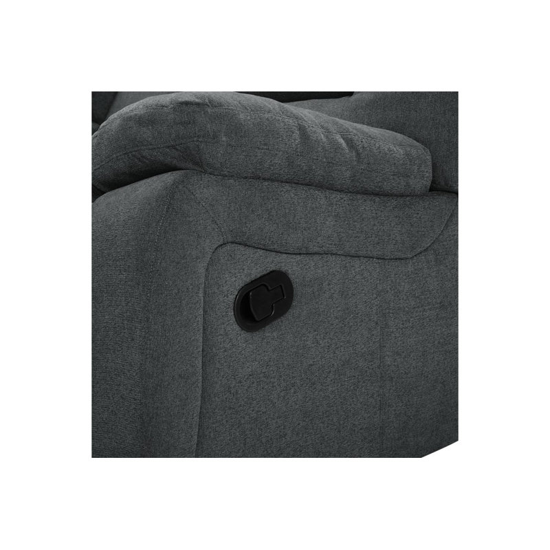 Segars 3 Seater Sofa & Chaise, Right Hand Facing, Dark Grey