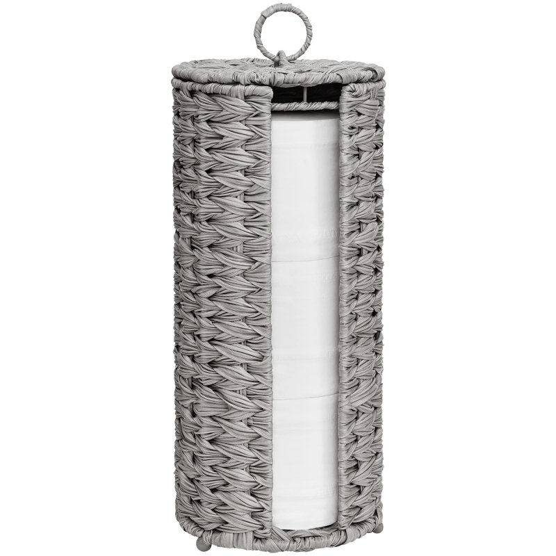 Allisan Free Standing Toilet Paper Holder, Grey