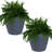 Blough 24" x 24" x 20" Round Polyresin Outdoor Planter Pot - Gray - Set of 2-1719009625-1719009894
