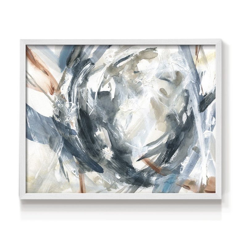 Hypnotic Array -Framed Print - Restickable, 8" H x 10" W, White