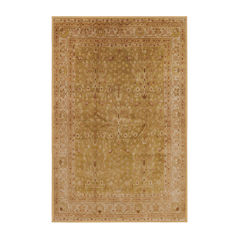 Tapis oriental brun clair Garo, Rectangle 5 pi x 7 pi