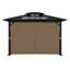 Aoodor Replacement 4-Panel Gazebo Sidewall Curtains-97531252-121327728