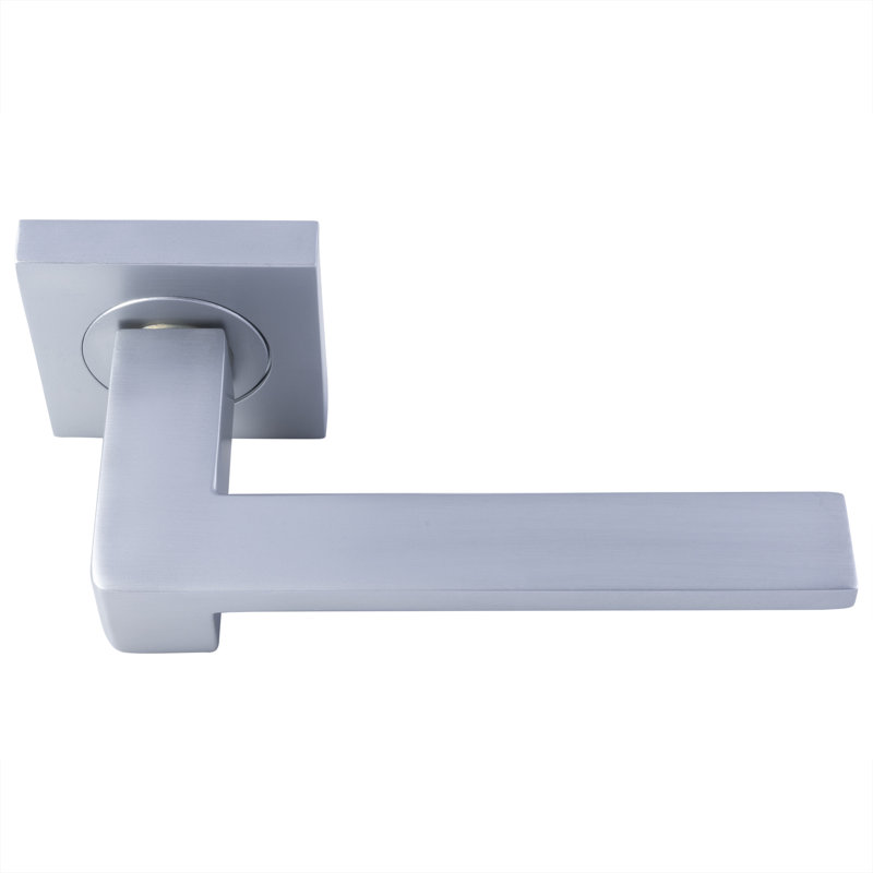 Serozzetta Latch Door Handle, Satin Chrome