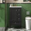 Meuble-lavabo moderne de 30 po avec lavabo en céramique, meuble de rangement noir avec 3 tiroirs, cadre de salle de bain moderne, idéal pour la maison-1788010100-1788010057