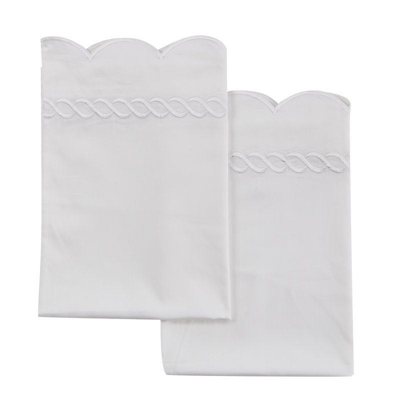 Rei Pillowcases, 2 King Pillowcases, White