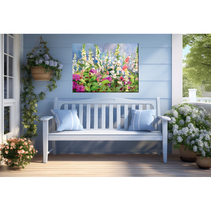 Foxgloves Outdoor Canvas Art