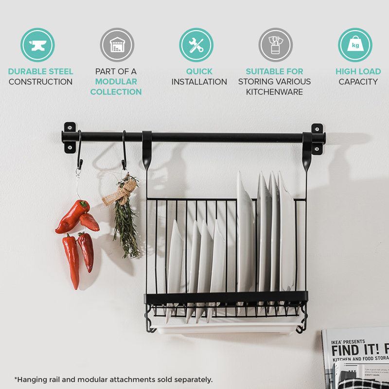 Woodside Kitchenware Divider, Black
