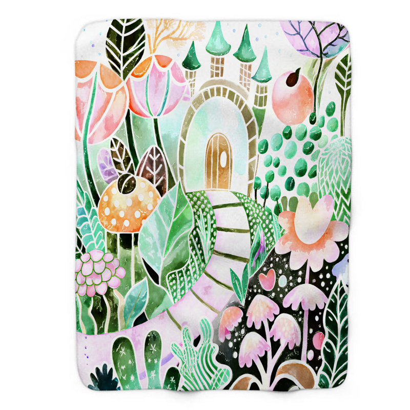 Patch de paradis privé - 1 pièce Sherpa Premium, L 60 po x L 80 po