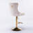 Swivel Upholstered Velvet Adjustable Height Counter Stool-1502011088