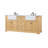 Guri 72'' Double Bathroom Vanity with Carrara Marble Top-1255316414