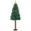 vidaXL Slim Christmas Tree Green PVC and Solid Pine wood-538041969-538041974