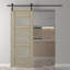 Porte de grange en lambris de bois manufacturé avec ensemble d'installation-70044167-88089438