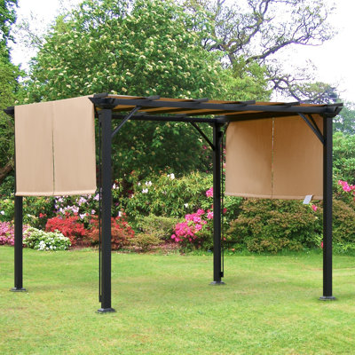 10 pi. L 10 pi. D Pavillon de jardin en acier