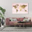 Cartes et drapeaux «Blush and Gold Mapamundi World Cartes» par Oliver Gal - impression d'art graphique-67180471-67180473