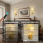 Applique murale rechargeable Alcester, RGBCW, abat-jour en tissu, application et télécommande, pile 8 000 mah