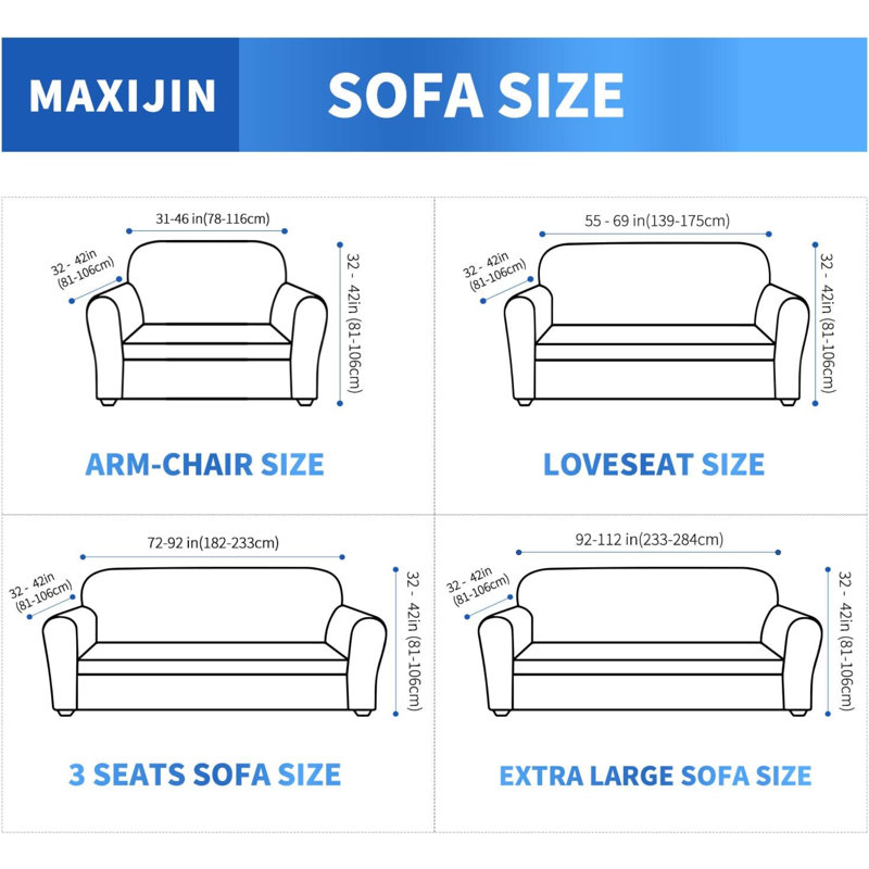 Outdoor Patio Chair Cover, 80cm H x 230cm W x 80cm D, White