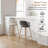 Upholstered Counter Stool With Metal Frame-1067264612-1067264609