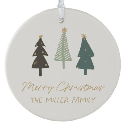 Ornement personnalisé Christmas Aspen - 3,75 po mat - 1 face