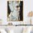 Toile avec cadre flottant or
