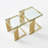 2 Pieces Gold  cofee Table set