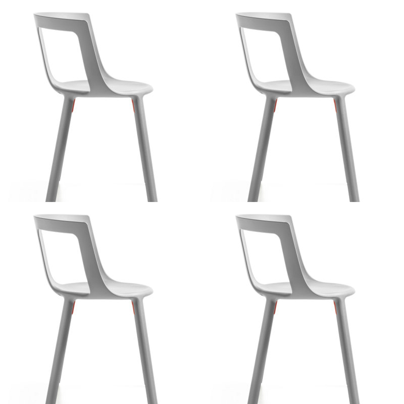 Chaise empilable Fla, Gris clair