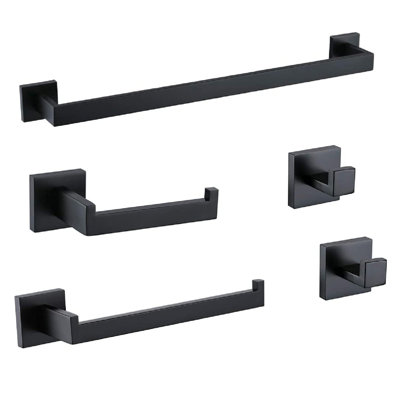 Obsidian 5 -Piece  Bathroom Hardware Set Towel 