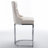 26 Inch Counter Height Bar Stools, Modern Velvet Upholstered with Button Back, Rivet Trim, and Chromed Metal Base for Kitchen Island-2128933912