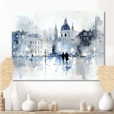 «Vienna Soft Romantic Cityscape», reproduction d'art mural de Vienne